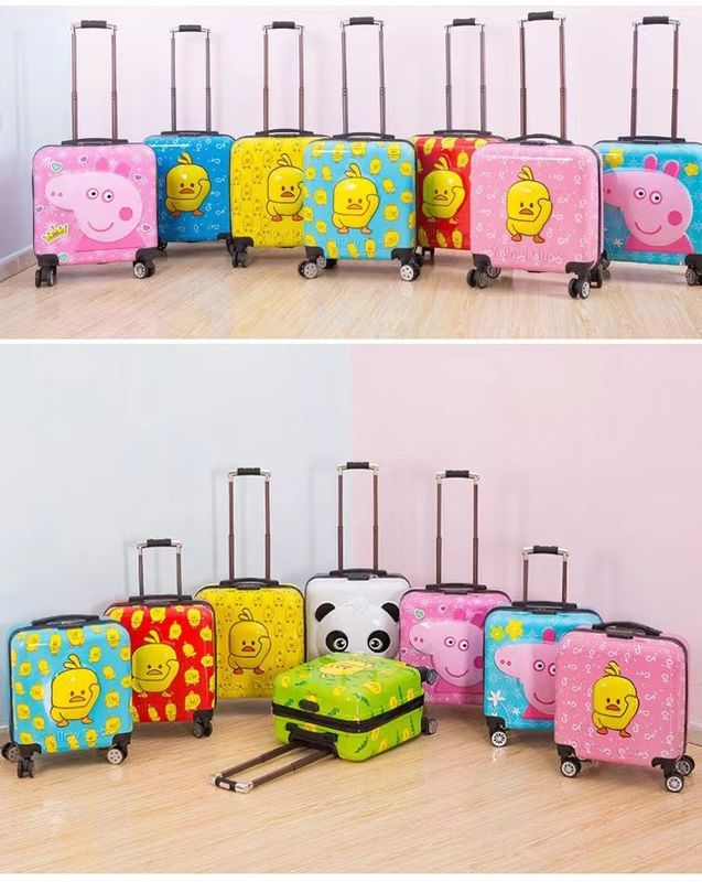 Warm verkaufte billige Abs Kinder Reisetasche Trolley 18 Zoll Cartoon Charakter Kindergepäck