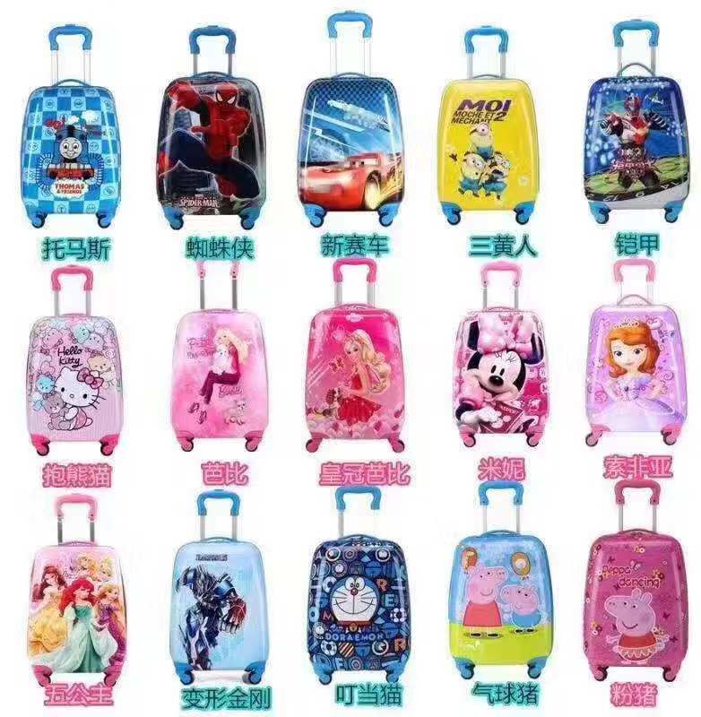 Mehrfarbiger Kinderkoffer 30L mit Teleskopgriff