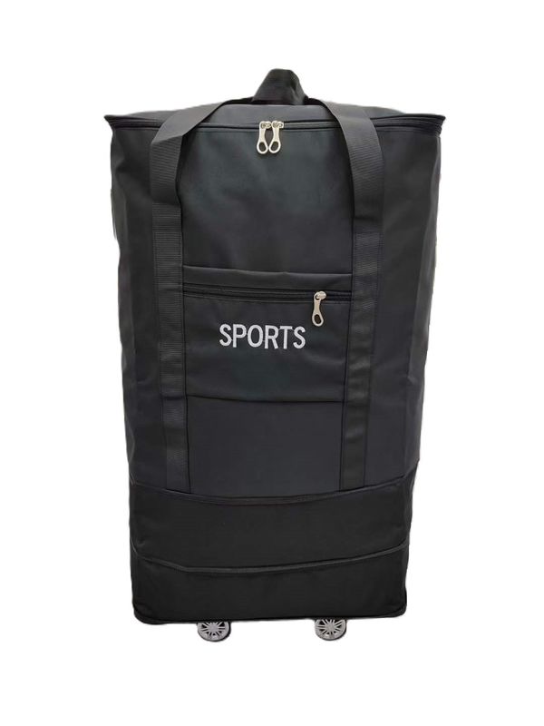 Neue große Fähigkeit Klapptasche Luftfrachtgepäck Reisetasche Rad Rucksack Bewegliche Duffle Gepäckstücke