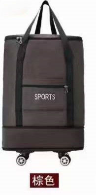 Neue große Fähigkeit Klapptasche Luftfrachtgepäck Reisetasche Rad Rucksack Bewegliche Duffle Gepäckstücke