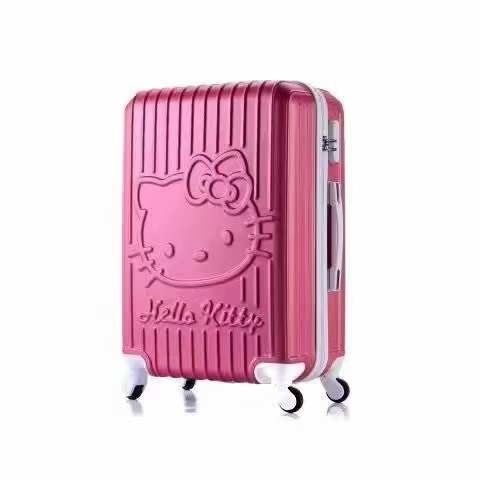 Liebenswerter ABS rosa Koffer Kinder 20/24/28 Zoll Reisekostüm Koffer süßes Mädchen Reisegepäck mit Handtasche