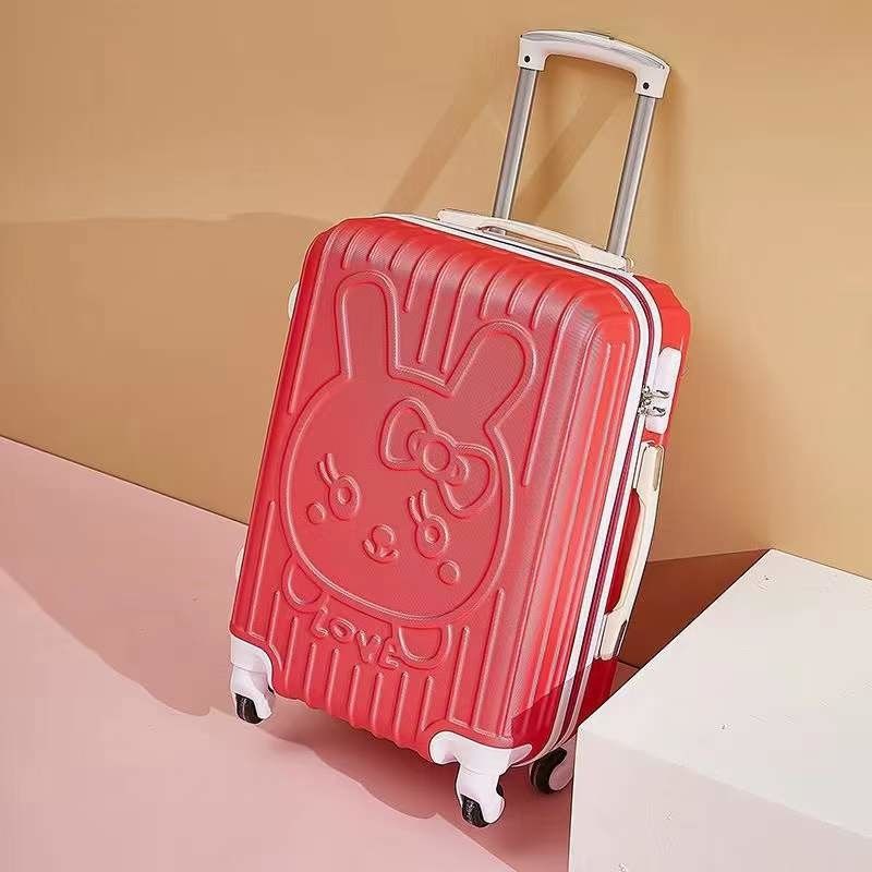 Billige Cartoon-ABS-Gepäckstücke 14 20 24 Zoll Reisewagen Taschen 4 Rad Gepäckkoffer mit Kombinationsschloss