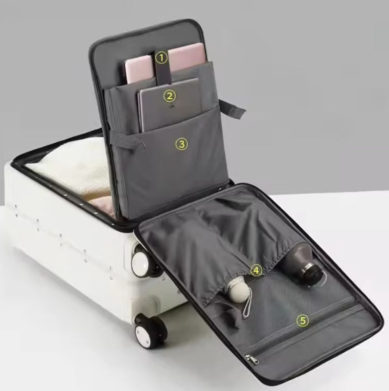 Wasserdichtes PC Gepäckstück Selbstfahrer Reise Boarding Koffer 16/18/20/24 Zoll Reisetaschen
