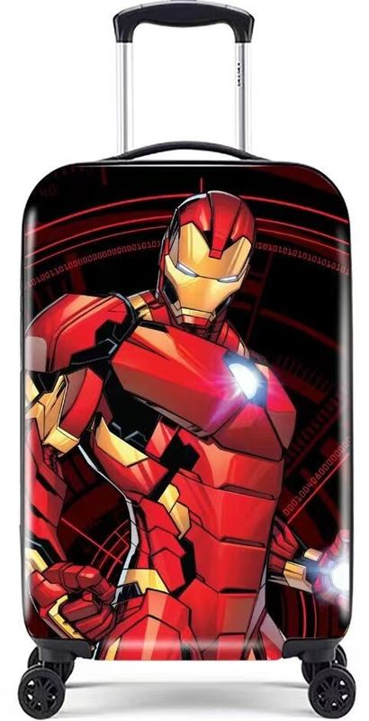 Zeichentrickfilm-Druck Kinder Hard Case Gepäck Superman Schulkind Koffer ABS PC 4 Räder Kinder Hard Shell Gepäck