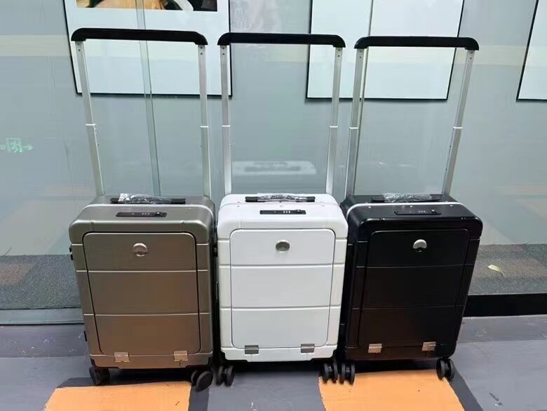 Neueste Mode Reisetaschen Trolley Gepäck Custom Koffer PC Hard Shell Koffer mit Frontöffnungs Tasche
