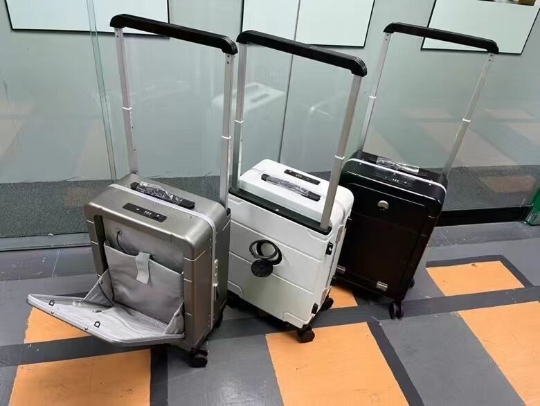 Neueste Mode Reisetaschen Trolley Gepäck Custom Koffer PC Hard Shell Koffer mit Frontöffnungs Tasche