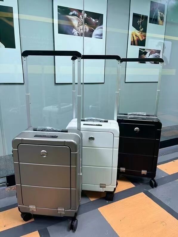 Neueste Mode Reisetaschen Trolley Gepäck Custom Koffer PC Hard Shell Koffer mit Frontöffnungs Tasche