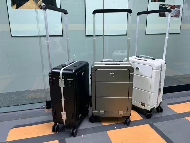 Neueste Mode Reisetaschen Trolley Gepäck Custom Koffer PC Hard Shell Koffer mit Frontöffnungs Tasche