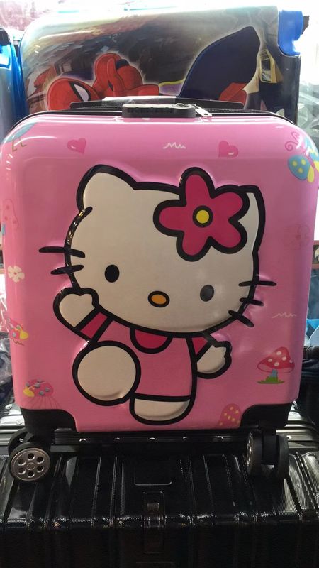 Logo Custom 18 Zoll Neues Cartoon Boarding Case Kinder Universalrad Trolley Case Anime Gepäck Kindergepäck