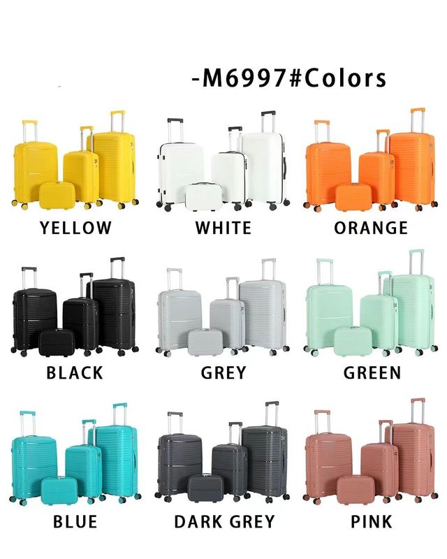 Hochwertiges Dual Wheel Gepäckset mit TSA Lock Silent Spinner aus PP Travel Mute Wheels