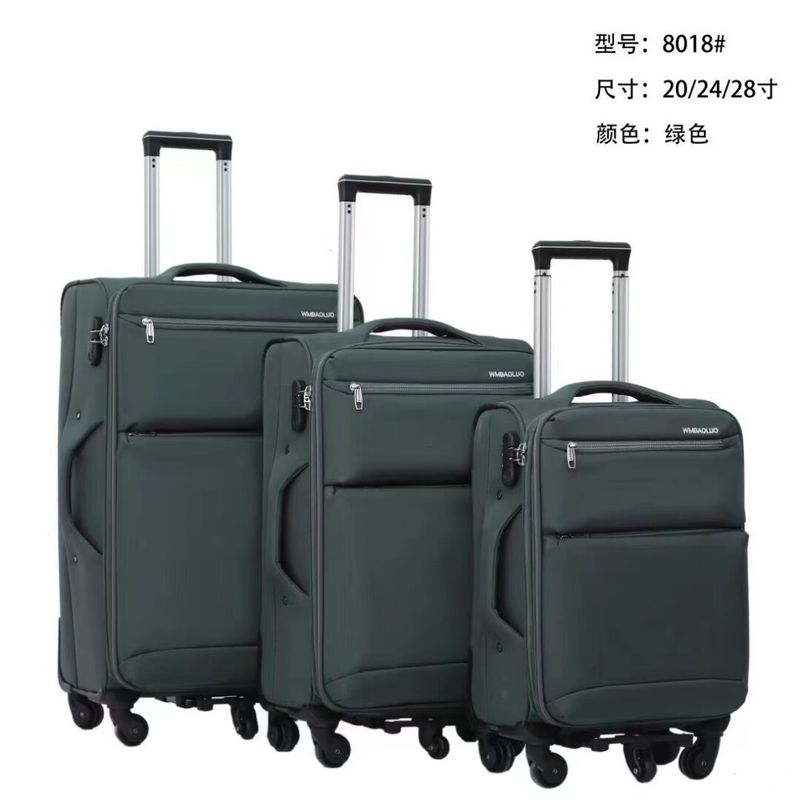 Gepäck mit benutzerdefiniertem Logo Reisetaschen Trolley-Gepäck-Sets Wasserdicht Oxford Stoff Gepäck Oxford-Tasche mit Rad
