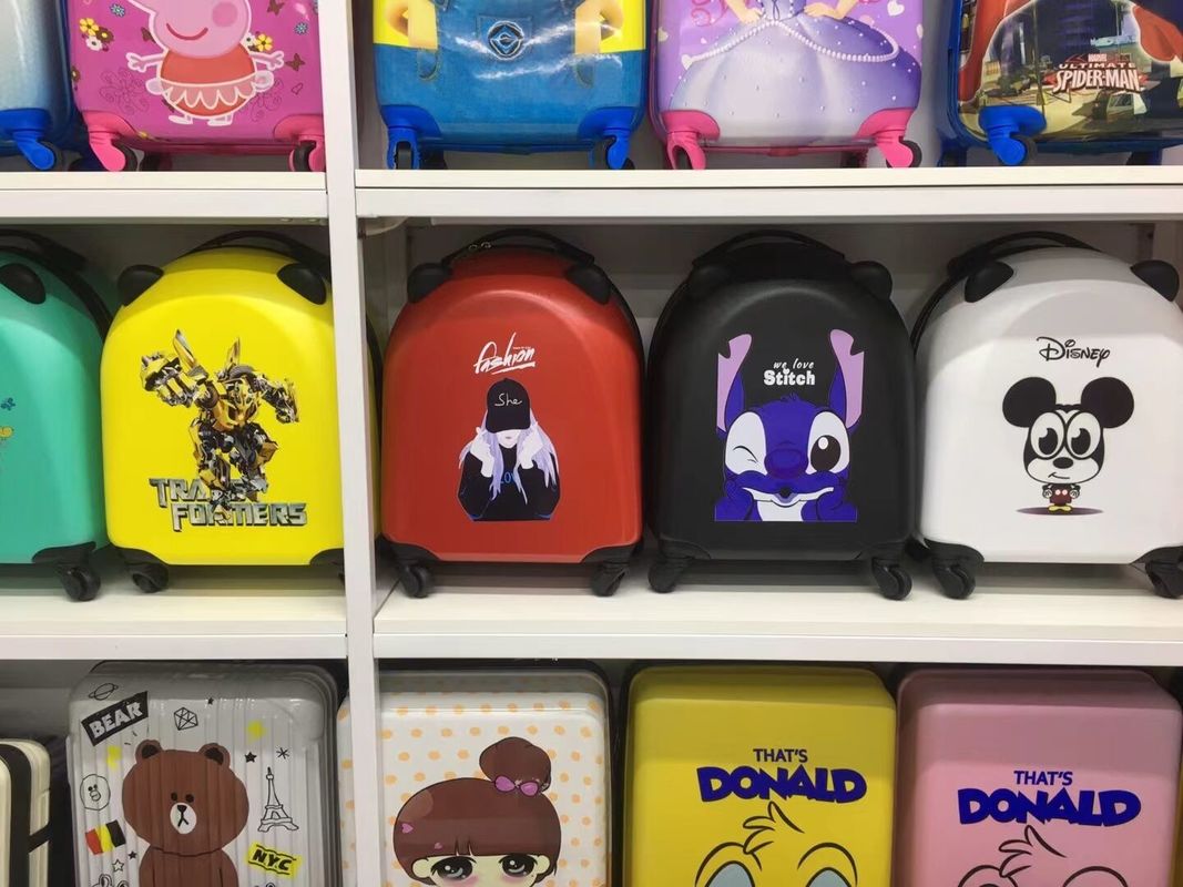 Mode-Custom-Logo ABS Gepäckstücke Trolley Case Spinner Rollende Kinder Trolley Gepäck mit 4 Rädern