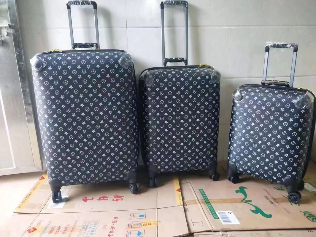 Fabrik Custom OEM Leder Großhandel Hochwertige Aluminiumlegierung Rahmen Trolley Koffer Luxus Gepäckstücke