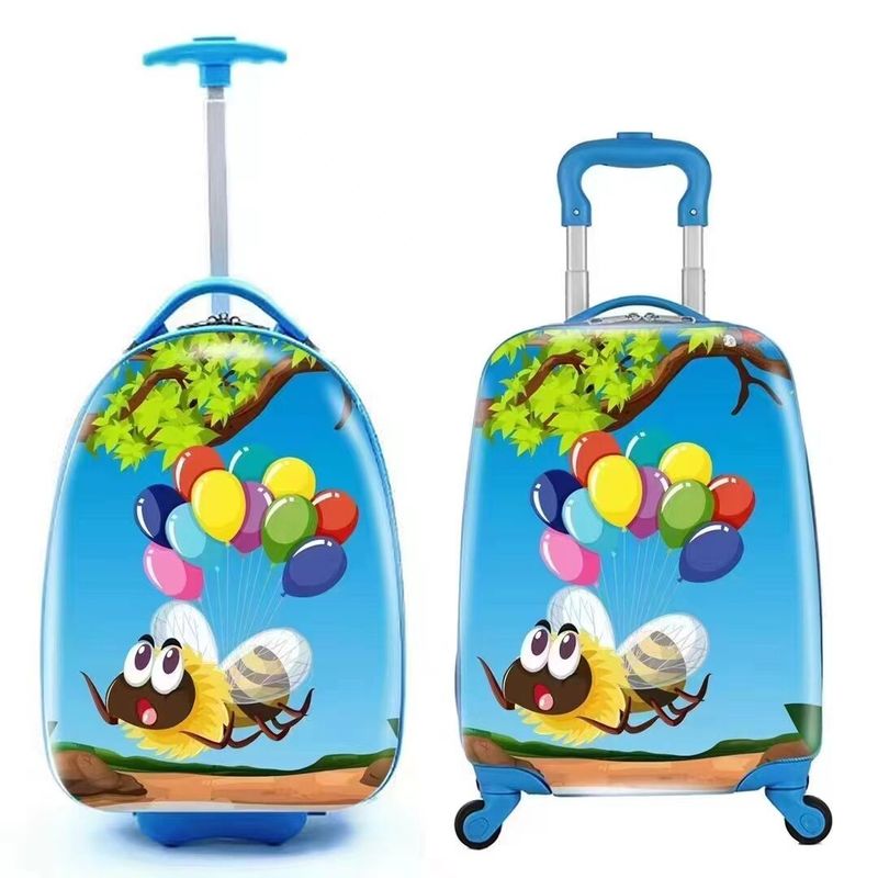 Akzeptieren Sie kundenspezifische Designs 18-Zoll-Abs Kinder Trolley mit Rucksack für Kinder