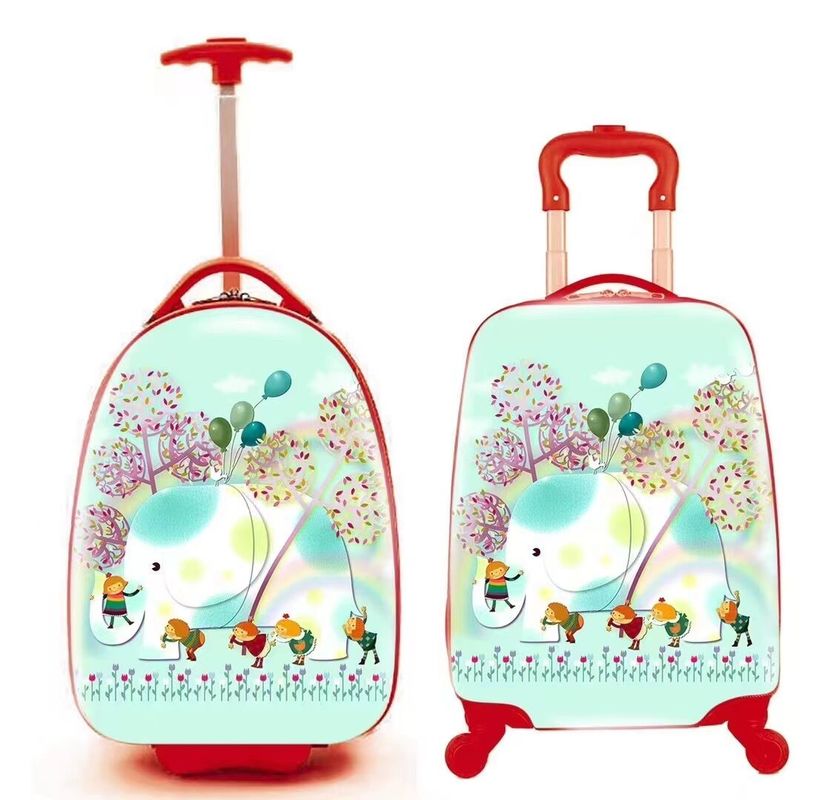 18 Zoll 4 Rad Spinner Gepäck Kinder Reise Trolley Tasche Schultasche Plastik Koffer Lagerung