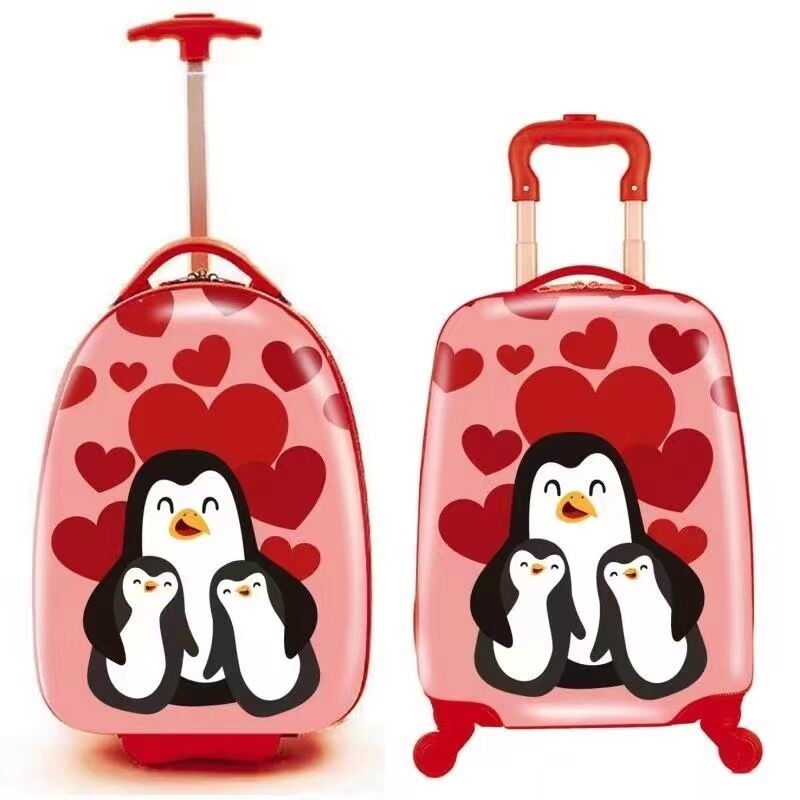 Fabrikpreis 18 Zoll niedliche Kinder Kinder Tier Zeichentrickfilm Reisetasche Hardside Gepäck mit Spinner Rädern