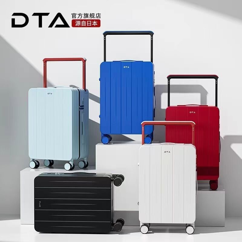 Neuer Trend Breiter Trolley PC Gepäck Harter Schalen mit wasserdichtem Reißverschluss Spinner Räder Reisetasche