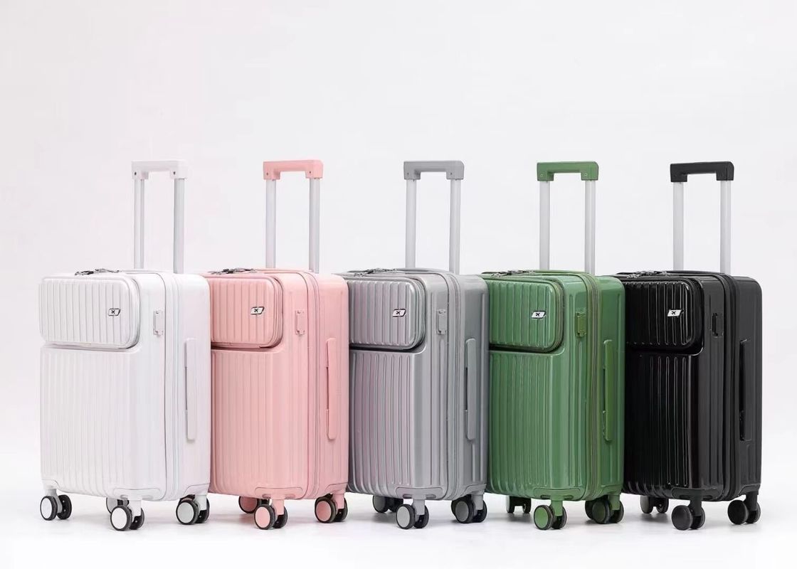 Großhandel Fabrik Trolley Fall Tasche Front offene Gepäckstücke Reißverschluss Koffer Gepäckstücke Reisetasche Sets