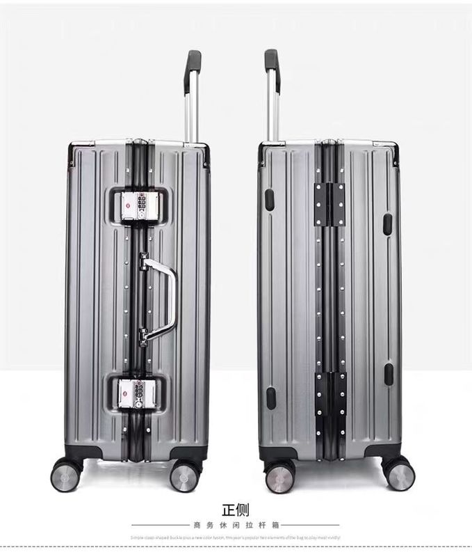 Aluminiumrahmen Handgepäck Stumm Universal Rad Trolley Fall auf Lager Großkapazität Gepäck Gepäck Trolley Tasche