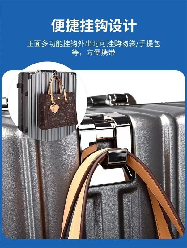 Aluminiumrahmen Handgepäck Stumm Universal Rad Trolley Fall auf Lager Großkapazität Gepäck Gepäck Trolley Tasche