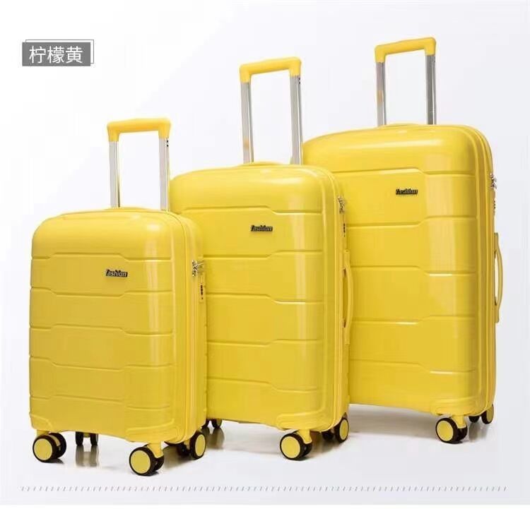 Universal-Zipper-Drei-Stücke-Koffer mit PP-Rad Unisex-Wagen-Trolley Reise Boarding Case