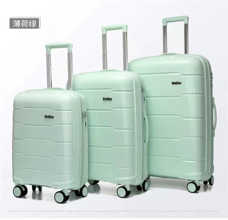 Hochwertige Frauen Trolley Koffer Gepäck 3 Stück Reise-PP Gepäck-Sets Pink Koffer für Reisen