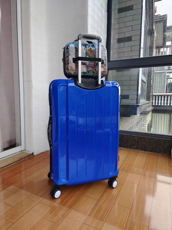 Hochwertige China Fabrik Farbenfrohe neue Design harte Schale wasserdichtes Geschenk Set Abs Großhandel Koffer Reißverschluss Reisezeit