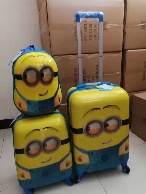 ABS Hard Shell Stock Carry On Kids / Kinder Trolley Case Koffer Tasche Reise Gepäckset
