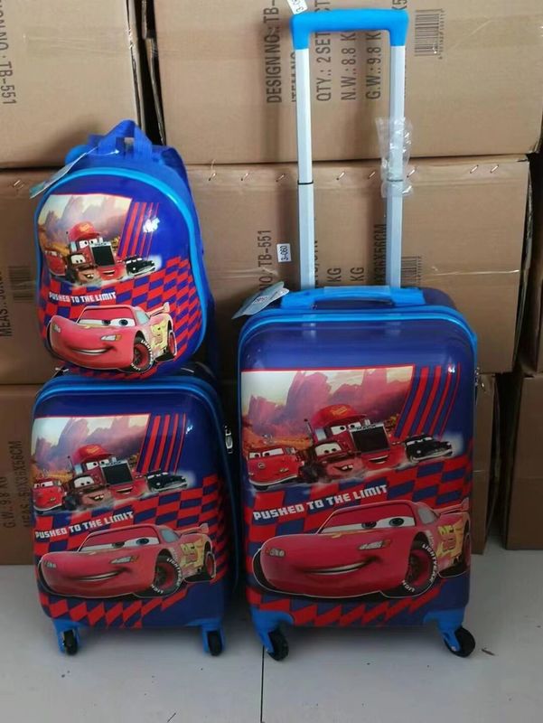 12 16 20 Zoll Kindergepäck Set Modische Zeichentrickfilme PC Druck Kinder Reiten auf Hard Shell Koffer Reisewagen Gepäck