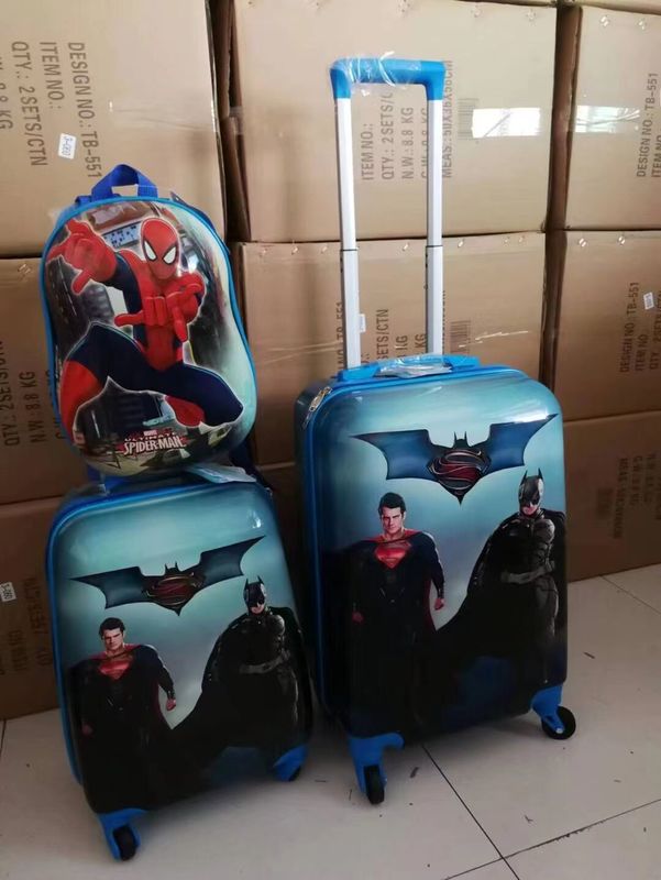 Kinder Gepäck Zeichentricktaschen Großhandel Unisex-Stil Spinner Außenkoffer für Kinder