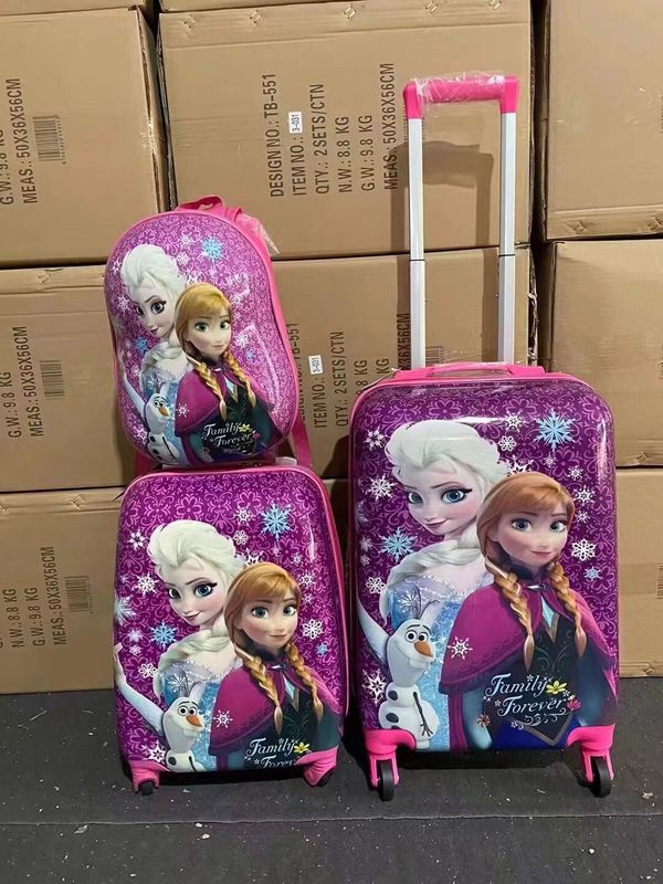 Kinder Gepäck Zeichentricktaschen Großhandel Unisex-Stil Spinner Außenkoffer für Kinder
