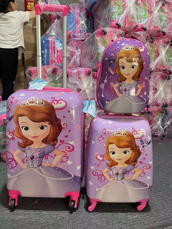 Fabrik Großhandel Custom Kindergepäck Licht Trolley Fall für Schüler Outdoor Cartoon Reisetasche
