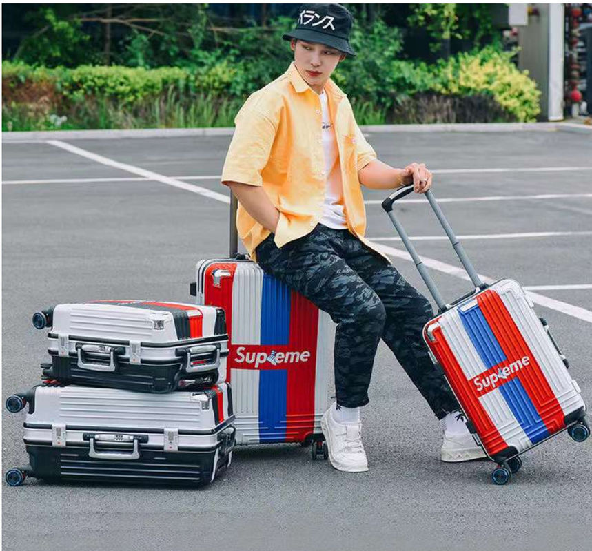 Gepäck für Kinder 20/24 Zoll Trolley Box Logo für Kinder Modisches Universelles Radmontage-Box, Geschenkcode-Box