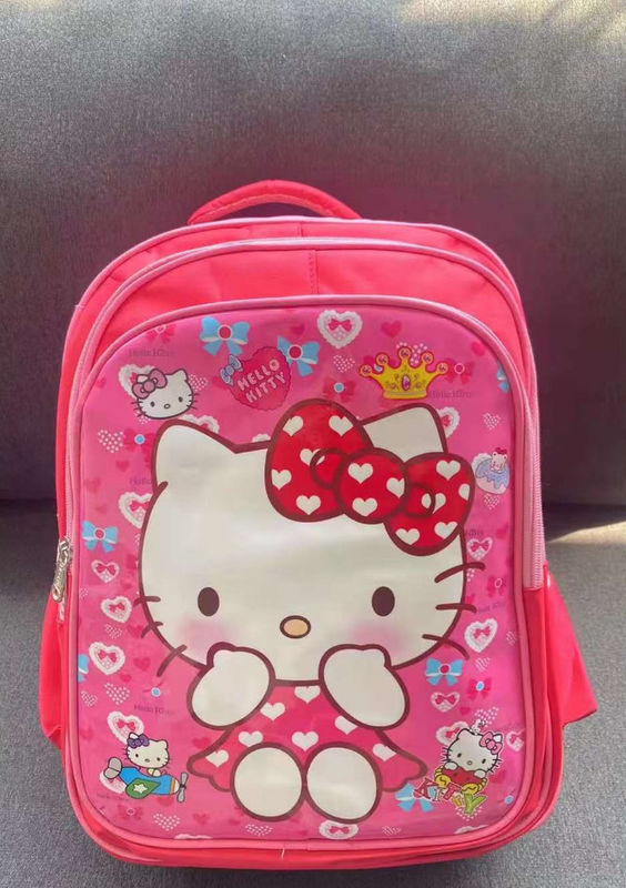 AL Kuromi Grundschule 3d Schul Rucksack 3-teiliger Satz 1-6. Klasse Kinder Zeichentricksack Bleistiftkoffer Tasche
