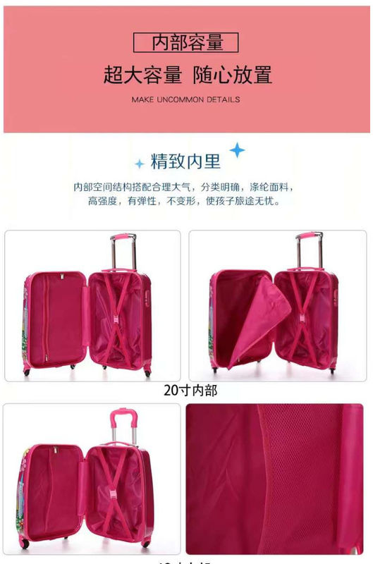 13 16 20 Zoll Koffer Kinder Custom Anime Muster Druckdesign Abs + PC Gepäck Set Reisen Reisewagen Taschen