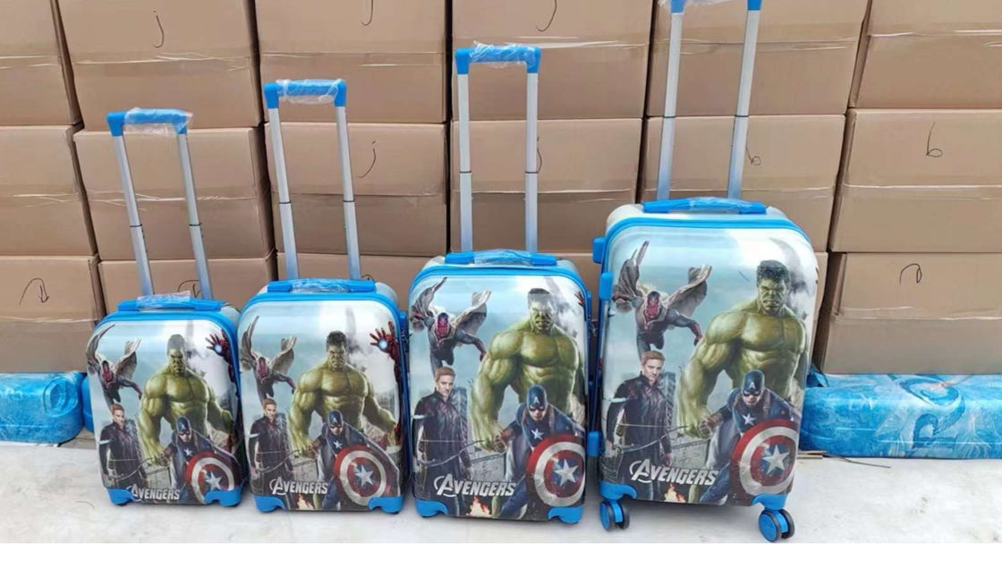 Zeichentrickfilm Anime Super Man Koffer Kinder Rollende Gepäcktasche Kinder Junge Trolley Fälle