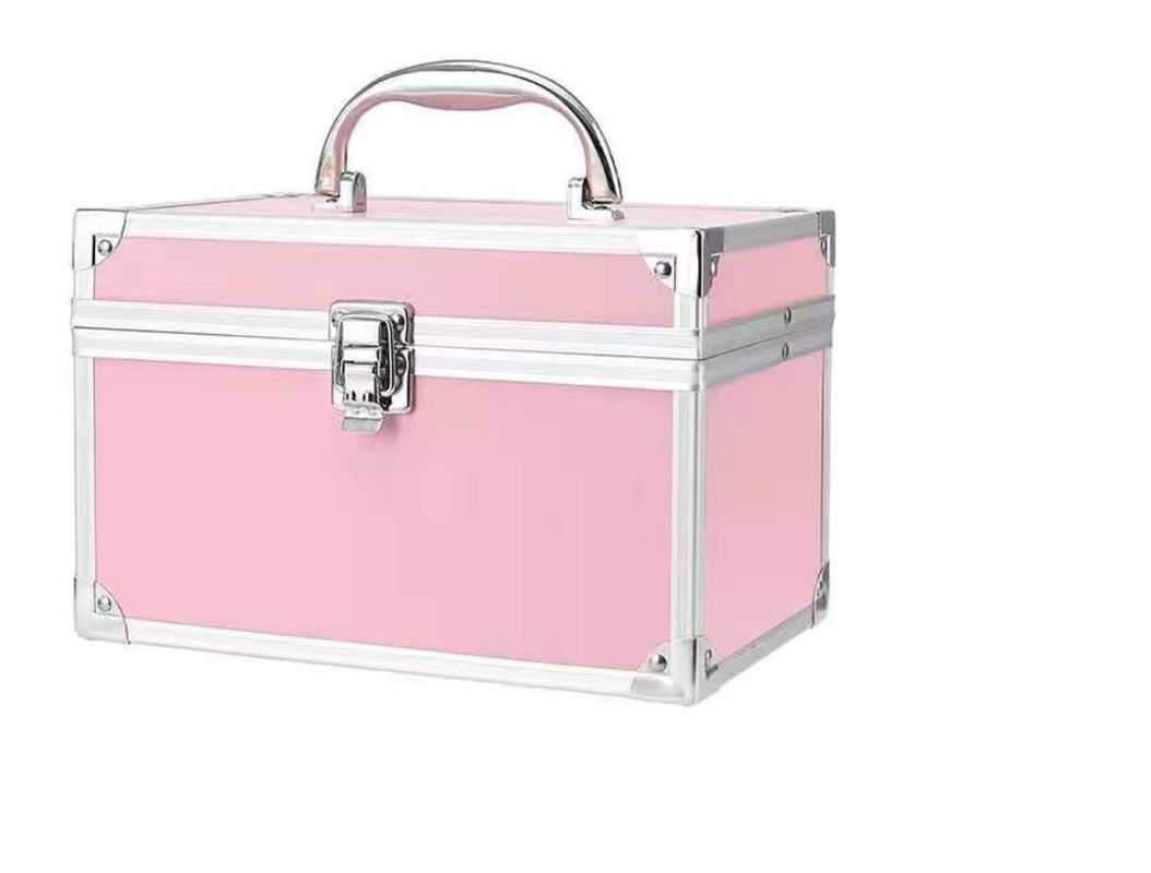 Mehrfarbiger Make-up Kosmetikkoffer Fabrik Direktverkauf Aluminium-Zugkoffer mit Schloss