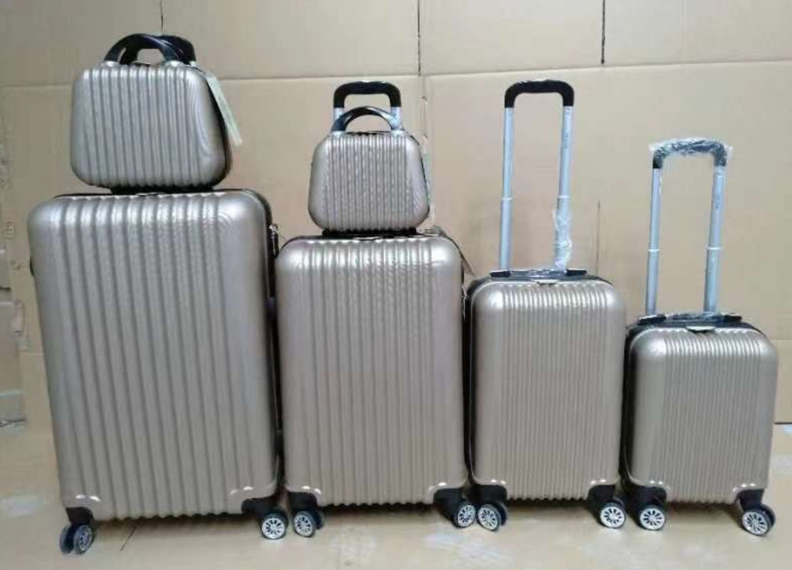 Fabrik Einfache Streifen-Design Reise ABS Carry-On Trolley Fall Koffer Reisetasche Sätze 20 24 28 Zoll