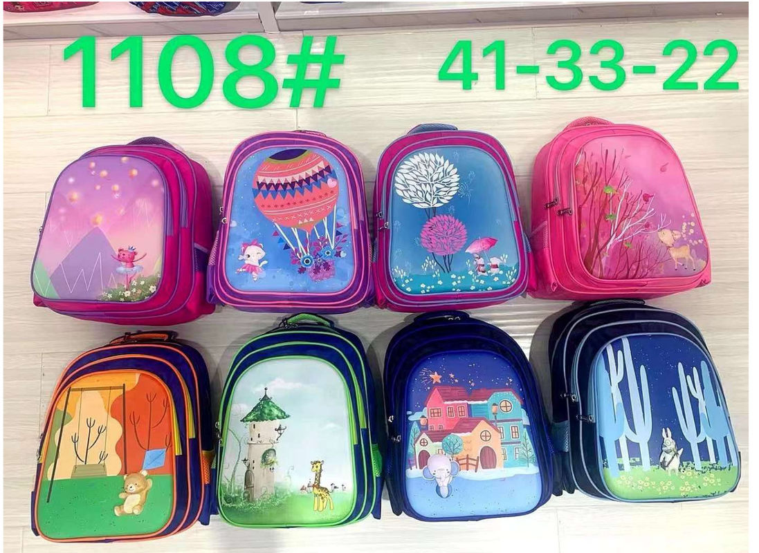 Großhandel kundenspezifische neue Marke Zeichentrickfilm gedruckte Muster Kinder Tasche niedliche Kinder Trolley Schultasche für Mädchen