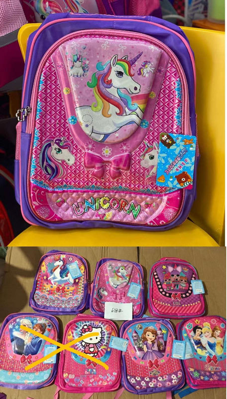 3D niedliches Einhorn Kinder Rucksack 2PC Set mit Bleistiftkoffer für Mädchen und Jungen Buchtasche heiß verkaufte neue Mochila