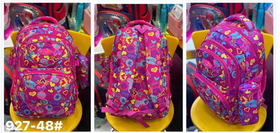 Neuer Reißverschluss, maßgeschneiderter Reisetasche, rosa, bunter, schulischer Rucksack für Teenager, Mädchen, Mode-Rücksack für Damen.