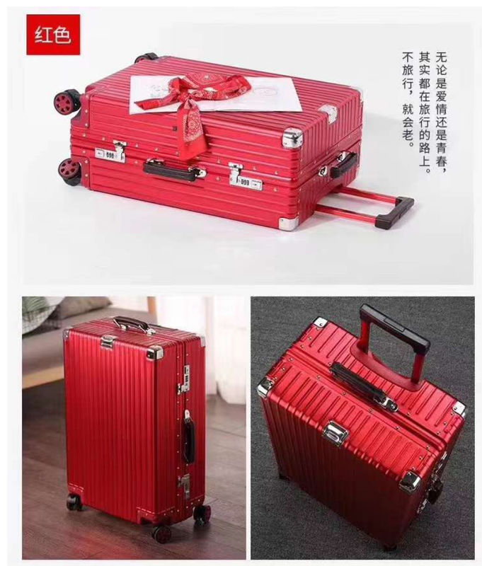 Guangzhou Lieferant Unisex Aluminium Magnesium Legierung Koffer Großes Gepäck mit Metallgriff und Lieferbehälter