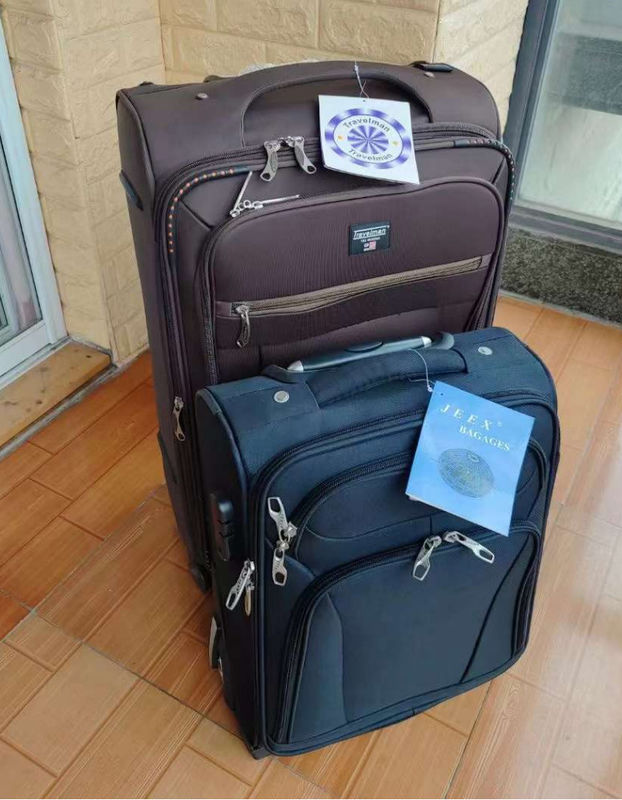 OEM/ODM-Logo Farbe 4 Stück Set Stoff weiche Reisetaschen Trolley Koffer Gepäckstücke