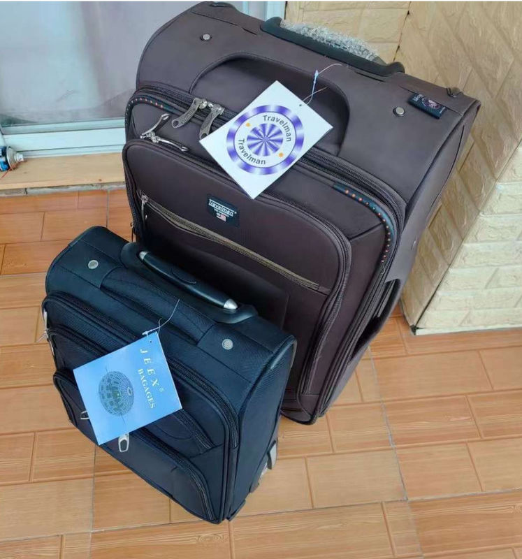 OEM/ODM-Logo Farbe 4 Stück Set Stoff weiche Reisetaschen Trolley Koffer Gepäckstücke
