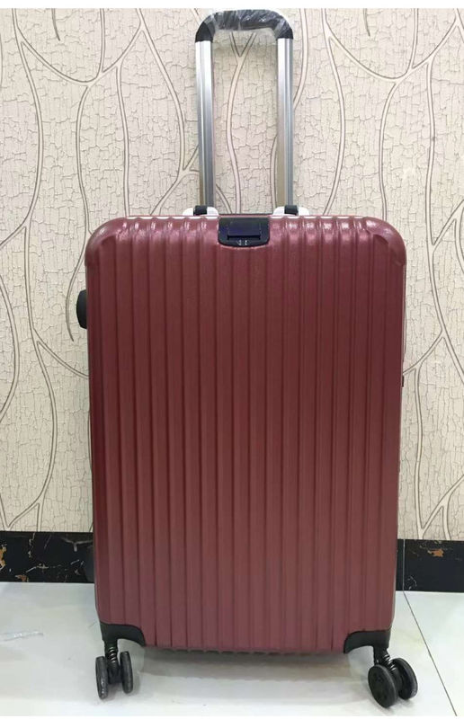 Hohe Qualität 4 Doppelräder Hard Shell PC Aluminiumrahmen Tsa Schloss Erwachsene Reisen Rote Koffer Gepäck