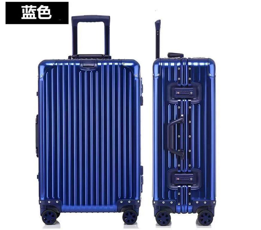 Unisex Vollaluminium Wasserdicht Geschäftsreise Gepäck Trolley Koffer Set Spinner Aluminium Gepäck Taschen Männer
