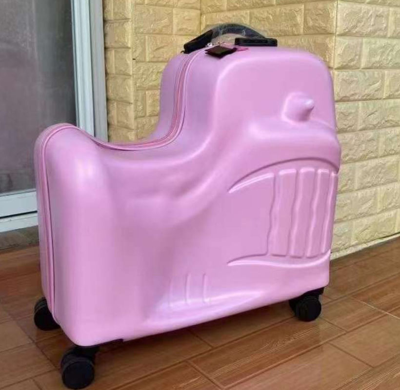 Kinder-Sitzwagenbox Fahrradkoffer Zeichentrickfilmgepäck 24 Zoll ein fahrbares Babywagen Kinder rollendes Kleinkind