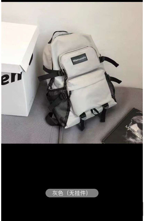 Custom Logo Schultasche Männlich und weiblich Studenten Großkapazität Mode Trend Rucksack Einfacher Rucksack Weiblich