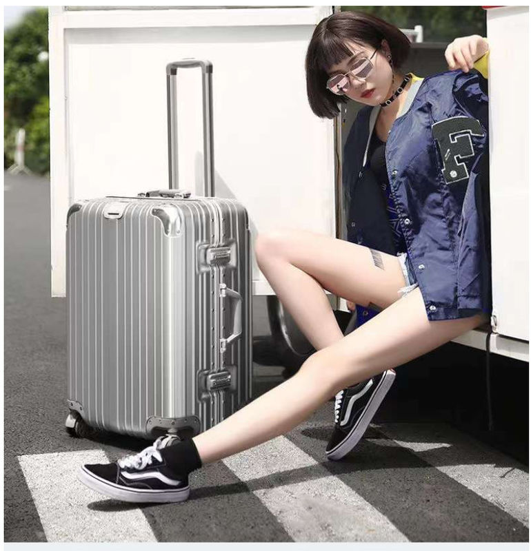 Neues neuestes Reisetasche ABS+PC Universalrad Reißverschluss Trolley Box Ziehleder Box Code Box Gepäck Großhandel