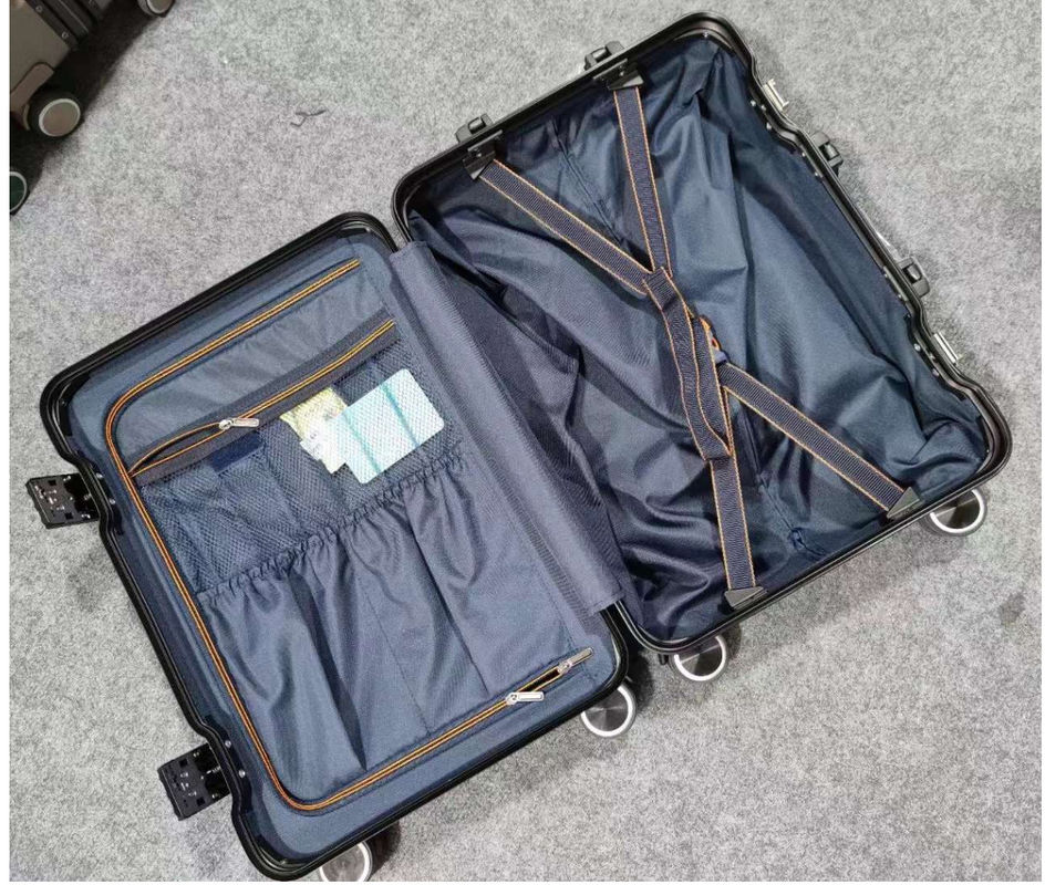 Helle Farbe ABS + PC Aluminium Handgelenk Gepäck Preis Hochwertigste Neueste Gepäckwagen Taschen Heiß verkaufen Geschäftsreise Gepäck